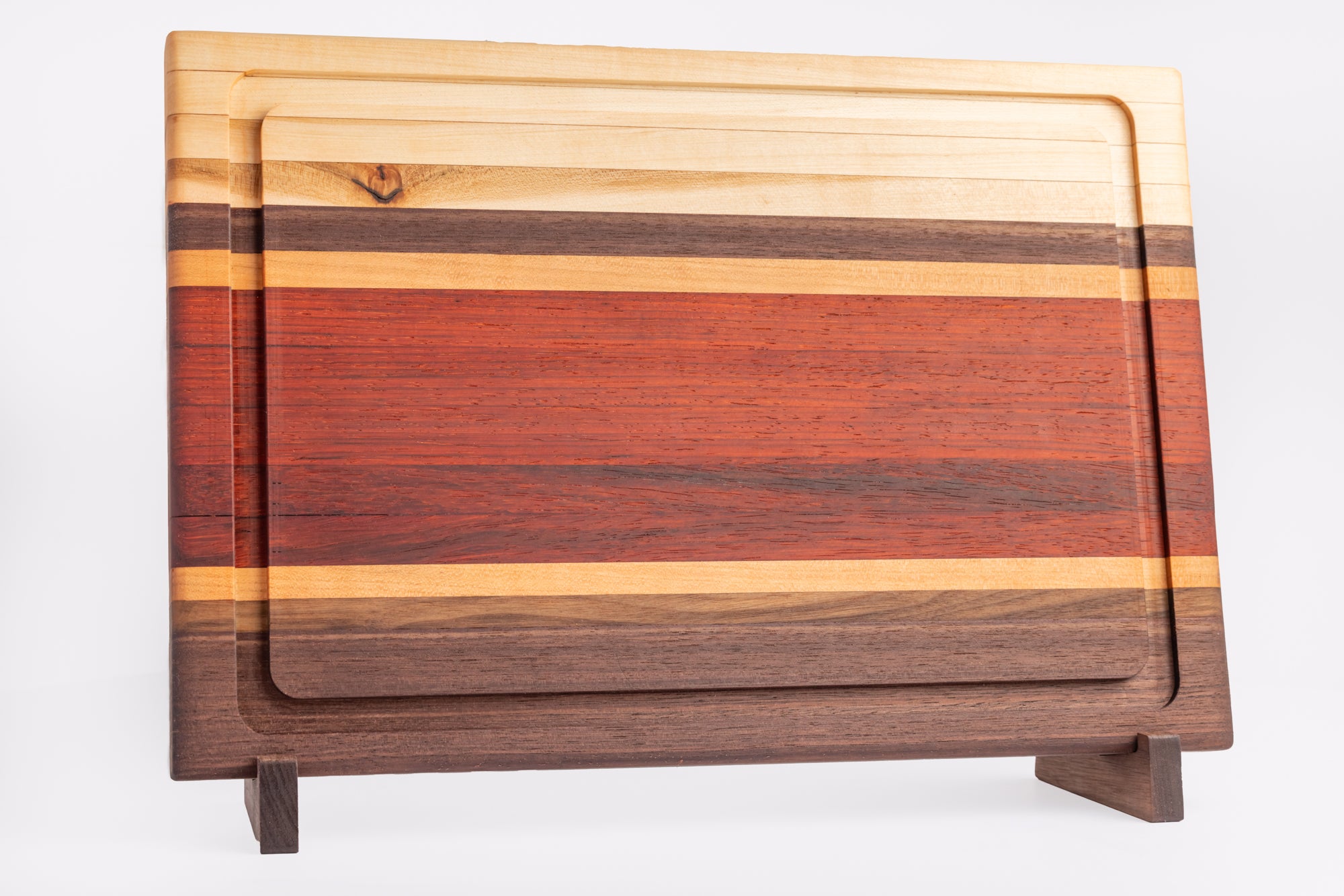 Chef Series Cutting Board – Cherry, Walnut, Hickory & Padauk