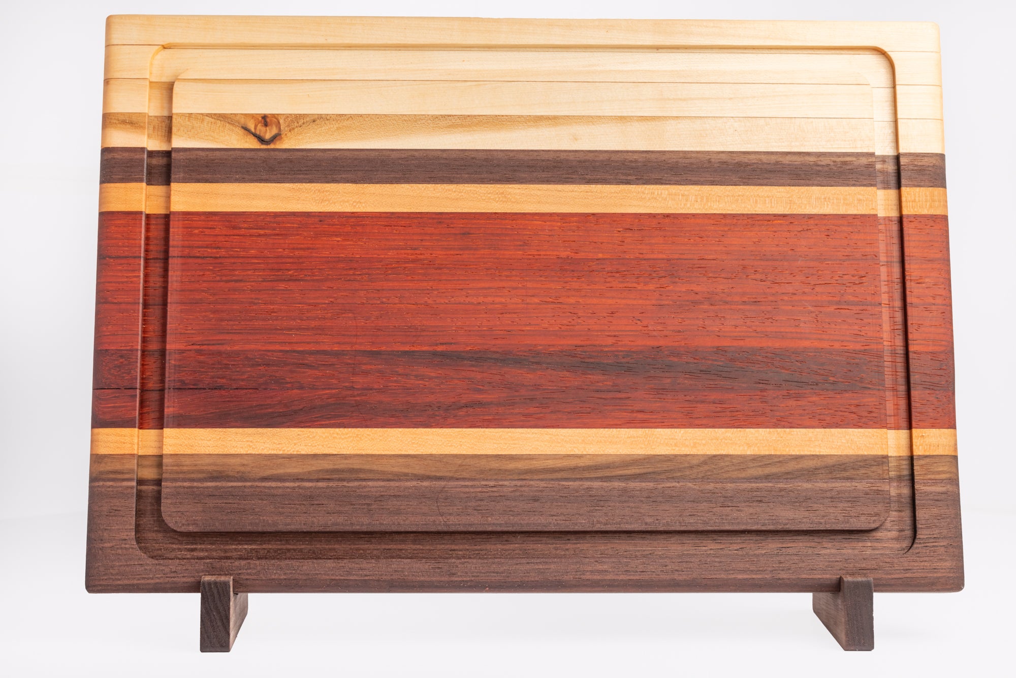 Chef Series Cutting Board – Cherry, Walnut, Hickory & Padauk