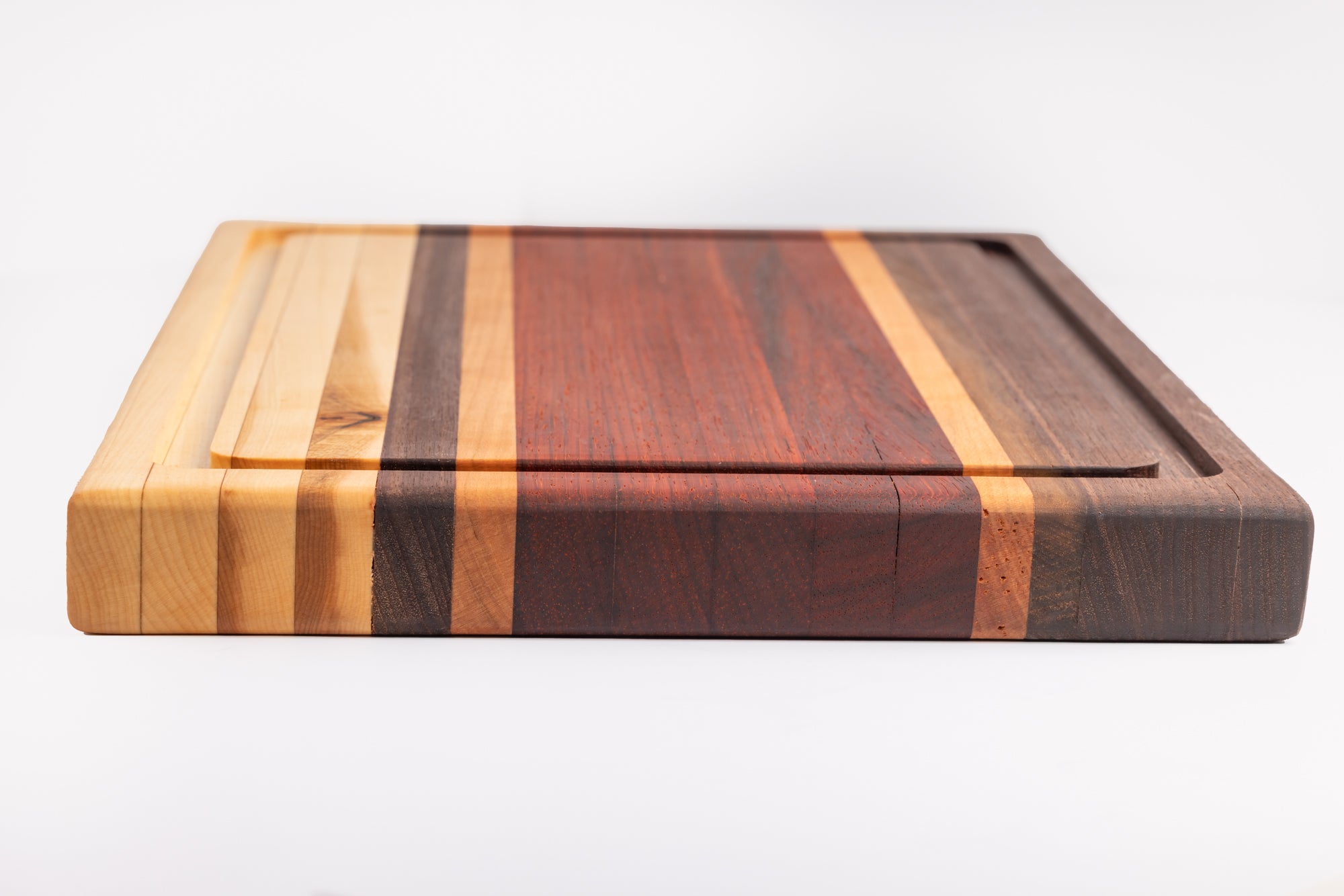 Chef Series Cutting Board – Cherry, Walnut, Hickory & Padauk