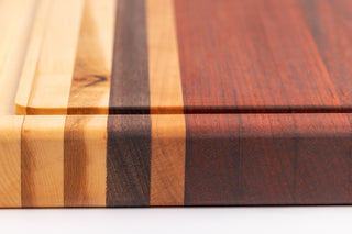 Chef Series Cutting Board – Cherry, Walnut, Hickory & Padauk