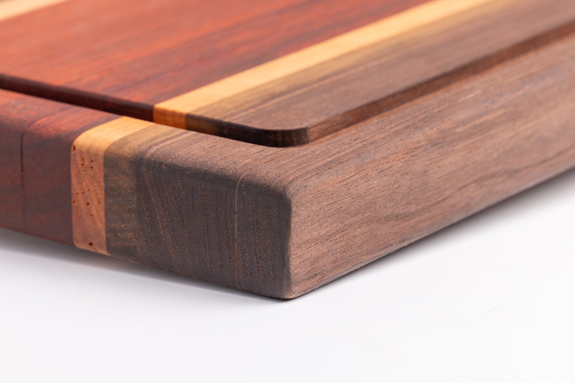 Chef Series Cutting Board – Cherry, Walnut, Hickory & Padauk