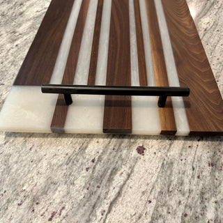 Walnut or Hickory w/Resin Culinary Series Charcuterie Boards