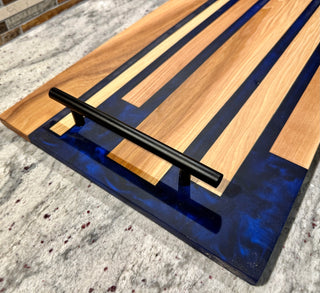 Walnut or Hickory w/Resin Culinary Series Charcuterie Boards