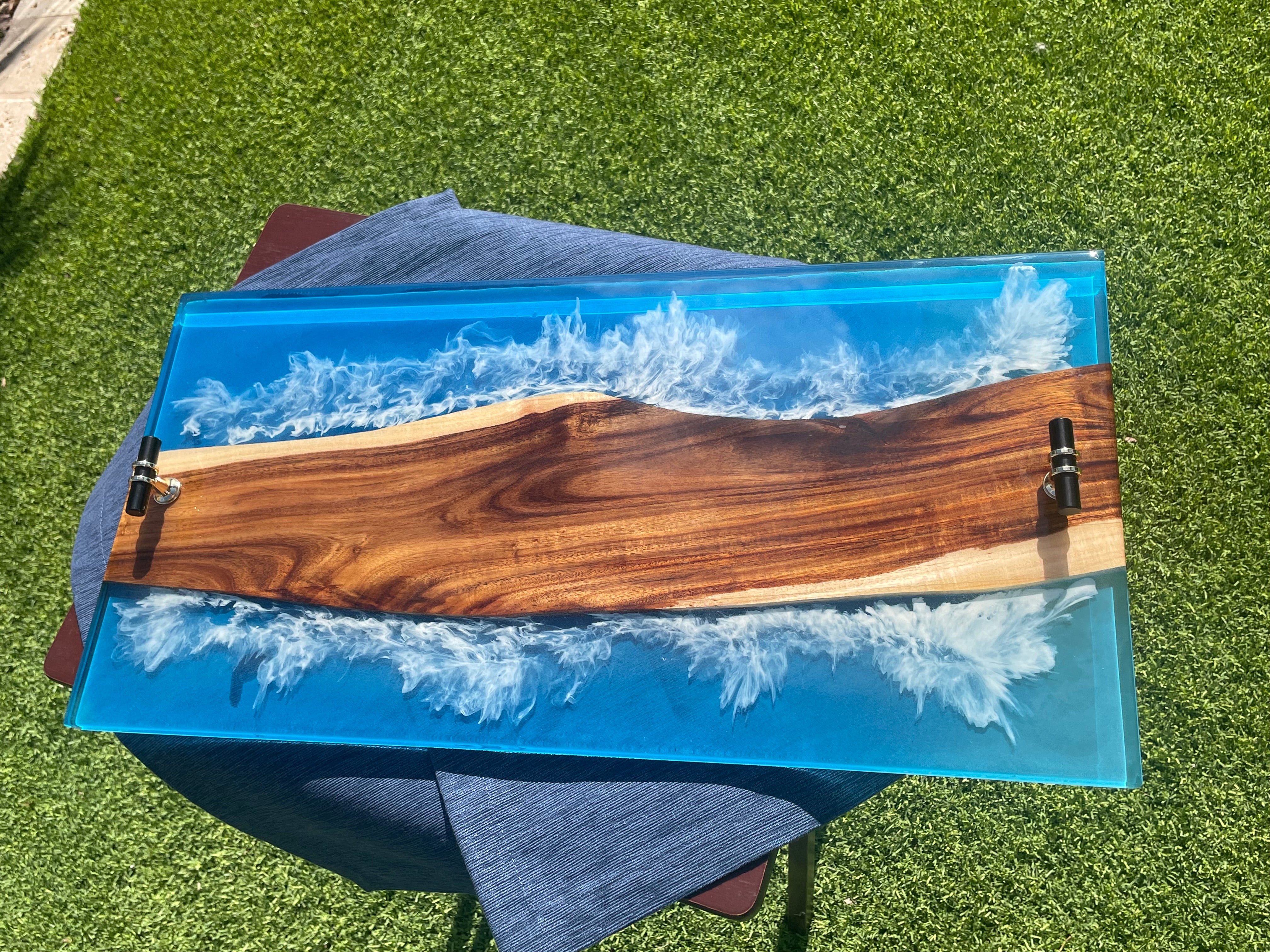 Wave Resin Charcuterie Board
