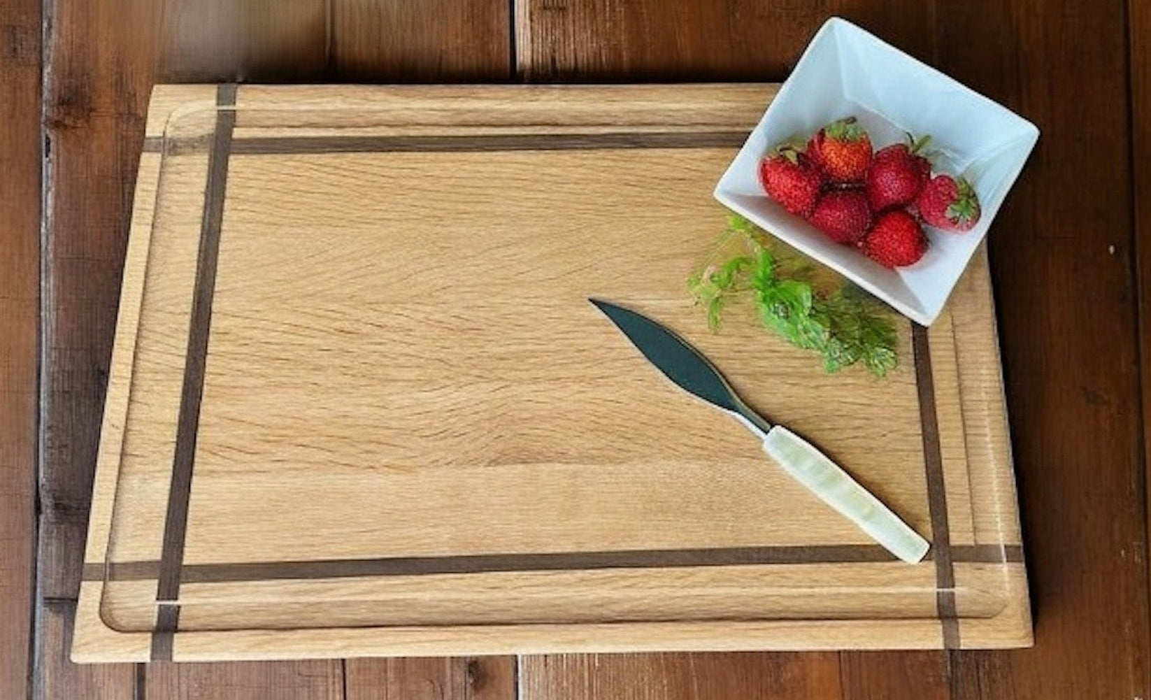 Chef Series Cutting Board – Red Oak & Walnut