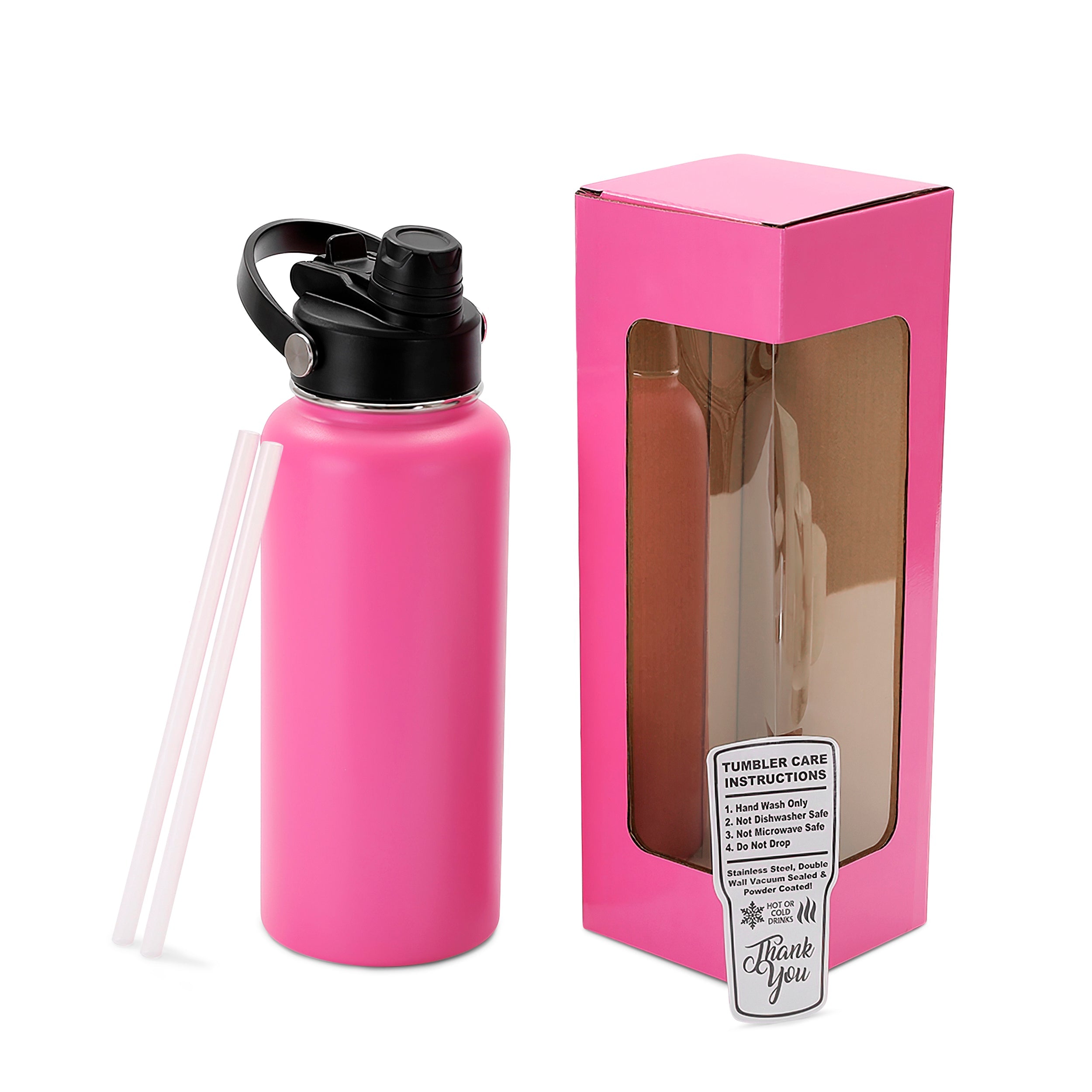 Personalized 32oz Water Bottle | Custom Laser Engraved Stainless Steel Bottle