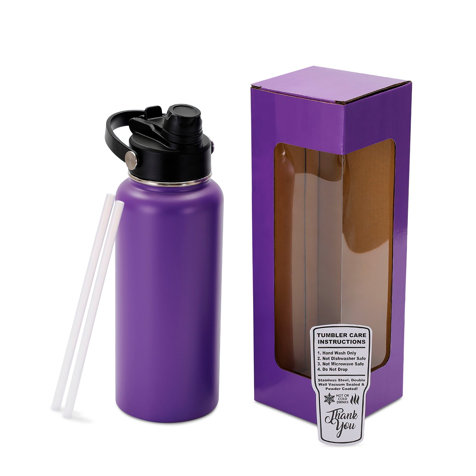 Personalized 32oz Water Bottle | Custom Laser Engraved Stainless Steel Bottle