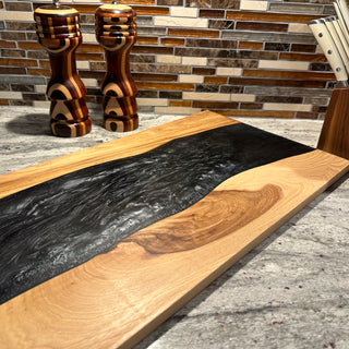 Hickory & Epoxy Resin Table