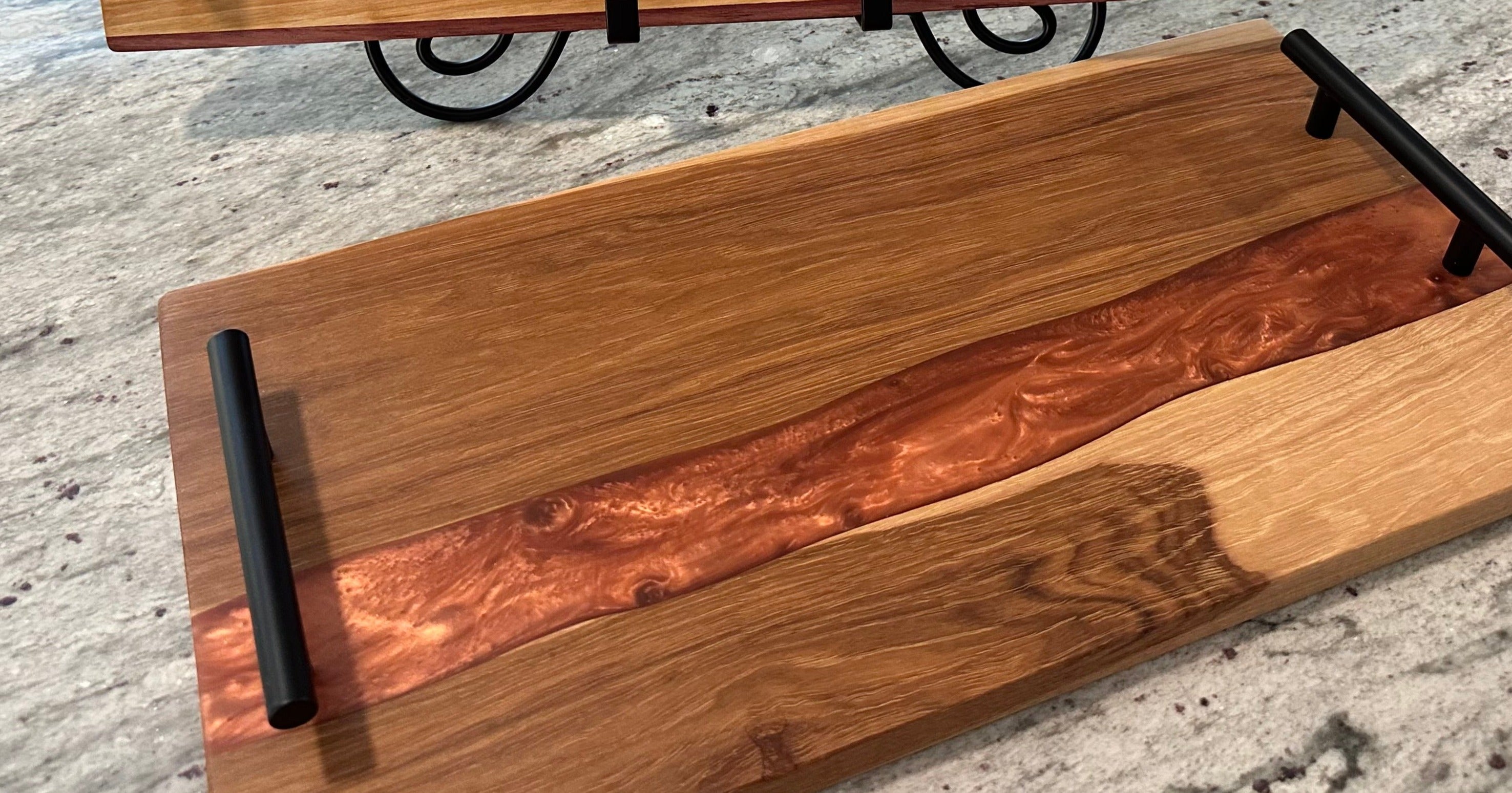 Hickory Resin River Culinary Series Charcuterie Boards