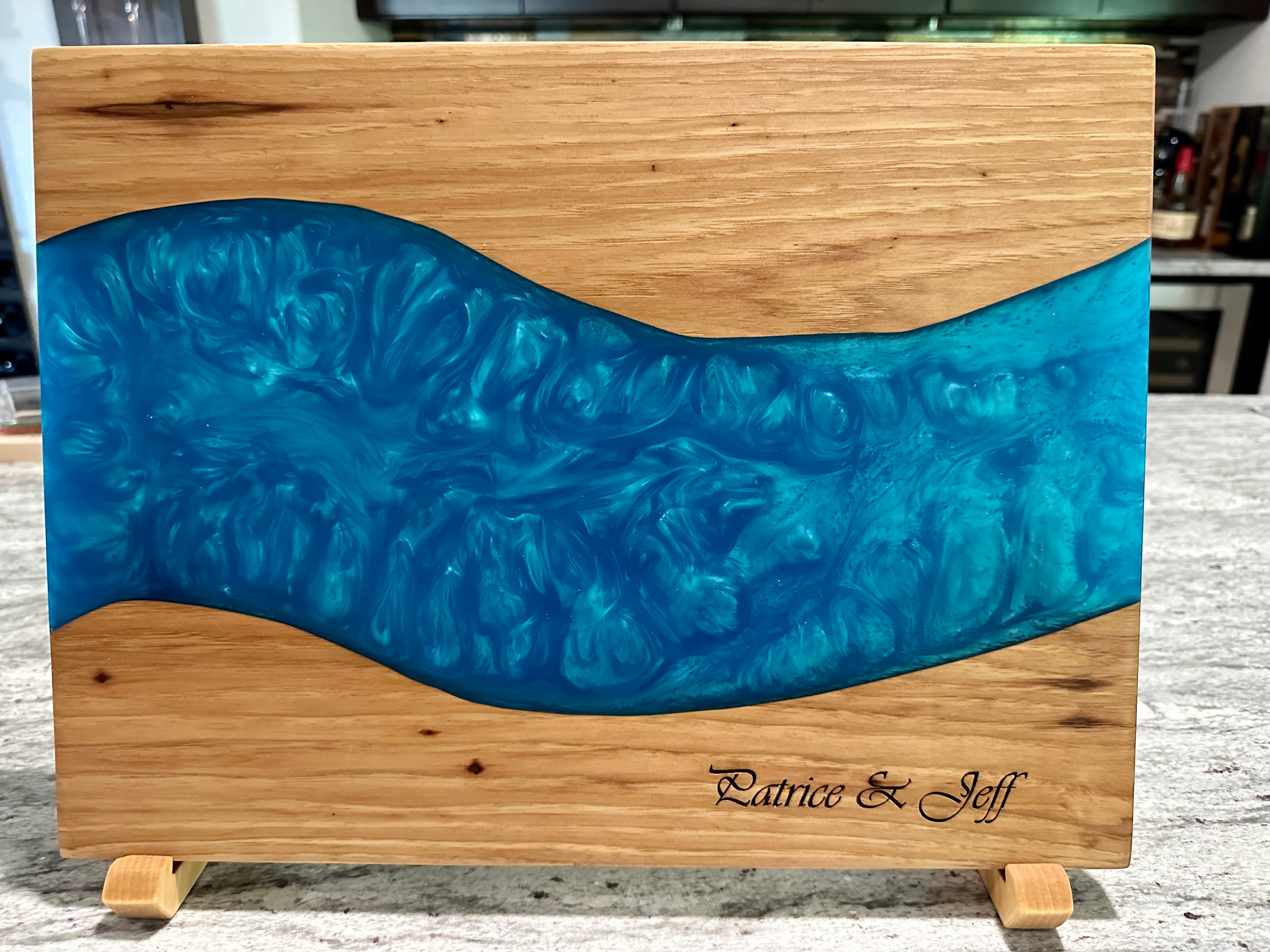 Hickory Resin Large River Culinary Series Charcuterie Boards